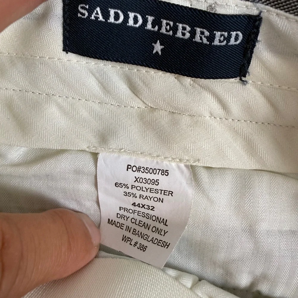 Saddlebred Martin Classic Suit Separates Pleated Pants Grey 44W x 32L NWT